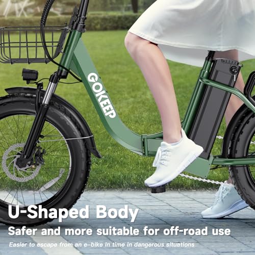 GOKEEP 1300W Folding Electric Bike for Adults