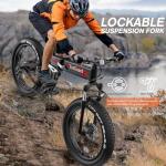 TotGuard 1000W Fat Tire Electric Mountain Bike