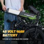 1000W Folding Electric Bike with 80-Mile Range