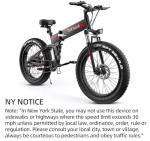 TotGuard 1000W Fat Tire Electric Mountain Bike