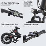 Wooken 750W Folding Electric Bike with Fat Tires