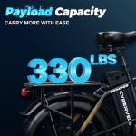 1000W Folding Electric Bike with 80-Mile Range