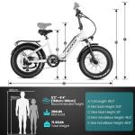Wooken 1000W Electric Bike for Adults, Fat Tire
