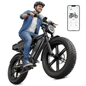 1500W Retro Electric Bike for Adults, 30 MPH