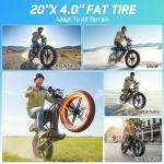 1500W Retro Electric Bike for Adults, 30 MPH