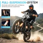 1500W Retro Electric Bike for Adults, 30 MPH