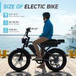 1500W Retro Electric Bike for Adults, 30 MPH