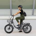 GOKEEP 20" Folding Electric Bike with Fat Tires