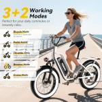 Kebiko 1500W Electric Bike with Removable Battery