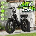 TST Electric Bike with 1500W Motor and 60 Mile Range