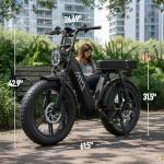 TST Electric Bike with 1500W Motor and 60 Mile Range