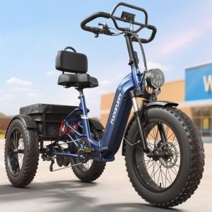 PUCKIPUPPY 960W Electric Trike with Full Suspension
