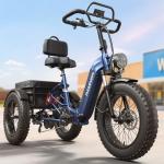 PUCKIPUPPY 960W Electric Trike with Full Suspension
