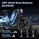 EUYBIKE Dual Battery 1450W Electric Cargo Bike