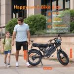 HAPPYRUN 2000W Electric Bike with Dual Battery