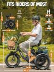 ESKUTE E Trike Folding Electric Bike 1200W