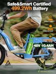 1200W Folding Electric Bike with 55-Mile Range