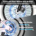 EUYBIKE 20" Fat Tire Electric Bike for Adults