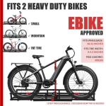 Heavy-Duty Hitch-Mount Rack for 2 Electric Bikes