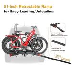 Eco Pro 200lbs Folding Hitch Rack for 2 E-Bikes