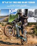 OUXI 16" Fat Tire Electric Bike for Adults