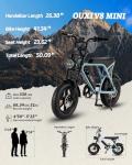 OUXI 16" Fat Tire Electric Bike for Adults