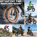 Qlaway 20" Fat Tire Electric Motorcycle Ebike