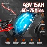 eAhora 1500W Electric Fat Tire Bike for Adults