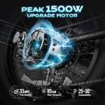 eAhora 1500W Electric Fat Tire Bike for Adults