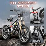 eAhora 1500W Electric Fat Tire Bike for Adults