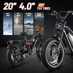 eAhora 1500W Electric Fat Tire Bike for Adults