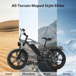 Hipatoo 20" Fat Tire Electric Bike for Commuting