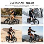 Vefreedom Fast Electric Bike for Adults, 20" Fat Tires