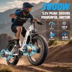HiKNiGHT 3000W Dual Motor Fat Tire Ebike