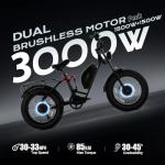 eAhora Luna II Electric Bike - 3000W Dual Motor