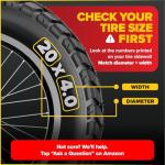 Ultraverse 20" Fat Tire Inner Tube Set