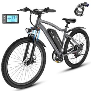 Lightweight 26" Commuter Electric Bike for Adults