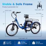 RegalRider 7-Speed Electric Tricycle with Long Range