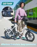 Gotrax S4 Folding Electric Bike, 28-Mile Range
