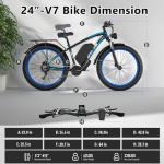 GAMVIRE 24" Fat Tire Electric Bike 2000W