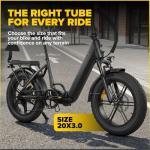 Ultraverse 20-Inch Inner Tube Set for E-Bikes