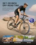 MULTIJOY 26" Electric Bike for All Terrain