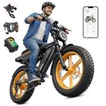 1500W Retro Electric Bike with Removable Battery