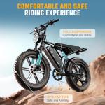 TST 1500W Fat Tire Electric Bike for Adults