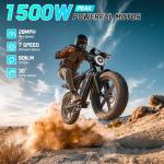 TST Adult Electric Bike - 1500W Fat Tire E-Bike
