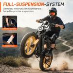 1500W Retro Electric Bike with 65 Mile Range