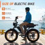 1500W Retro Electric Bike with 65 Mile Range