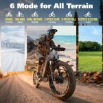 Seemoon 6000W Dual Motor Ebike Up to 120 Miles Long Range with 60V 30Ah 1800Wh Removable Battery for Adults,Max Speed 45MPH,24" Fat Tire All Terrain Electric Bike with Throttle Lock for Men Women SM3