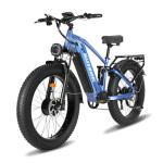 WakeWheel 8000w Peak Electric Bike for Adults, 60V 32Ah Battery Ebike, Fat Tire & Long Range Electric Bicycles, 210Nm Mountain Bike Full Suspension, Hydraulic Brake Electric Bicycle