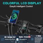 BIGUODIR Electric Bike for Adults – 30 MPH and 90-Mile Range, 48V 20Ah Removable Battery,1500W Ebike with 26" Fat Tire, Full Suspension, Dual Hydraulic Disc Brakes, 7 Speed, Class 3 Electric Bicycle